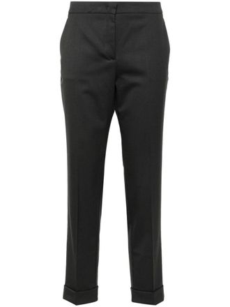 Etro cropped wool trousers - Grey