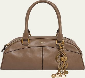 Chlo&eacute; Bowling Shoulder Bag in Leather
