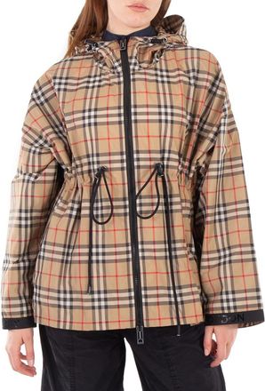 Burberry Vintage Check Motif Polyester Jacket, Brand Size 12 ( US Size 10 )