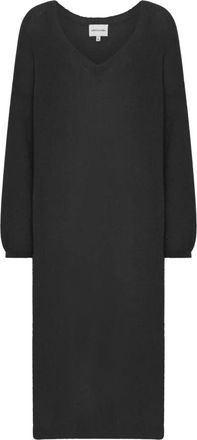 Americandreams Silja Dress - Dames - Kleedjes - Zwart - ONE Size - Wol - Kleedjes