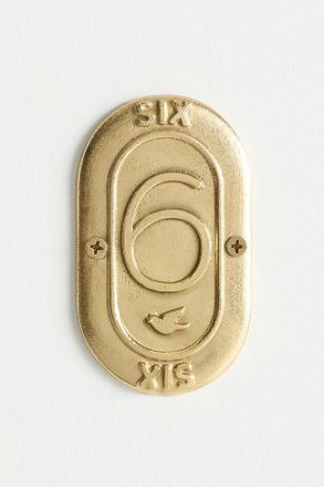 Anthropologie Claudette Brass House Numbers