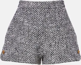 Versace Wool-blend boucl&eacute; shorts