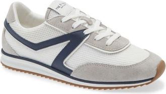 Rag & Bone Retro Trainer Sneaker in White/navy at Nordstrom, Size 38.5