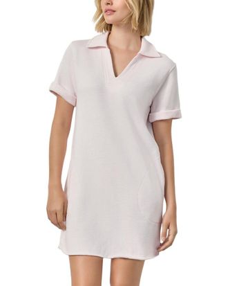 Lilla P Raw Hem Terry Dress