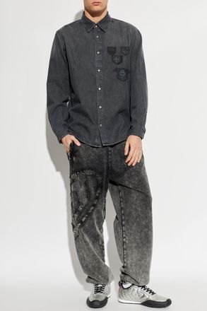 Diesel Shirt D-SIMPLY-S15, Mens, Grey
