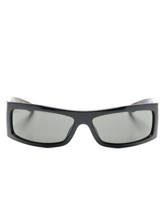Gucci rectangular-frame sunglasses - Black
