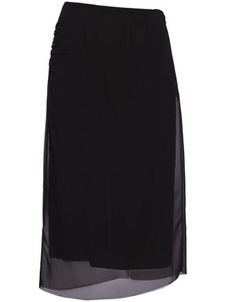 Prada Georgette Pencil Skirt Clothing