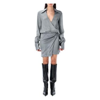 The Attico Mujer, Vestidos, Gris, Talla: S