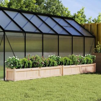 vidaXL Fioriere da Giardino 2 pz in Legno Massello di Pino - Vidaxl