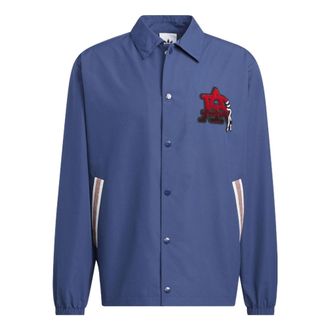 adidas Modern Collegiate Coach Jacket Asia Sizing Tech Indigo HS1993