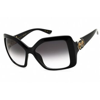 Gucci Ladies Black Oversized Sunglasses GG2015S