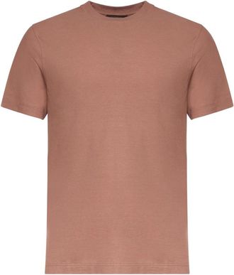 Zanone T-shirt met ronde hals - Heren - T-shirts - Roze - L - Tops