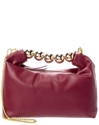 Tiffany & Fred Smooth Metallic Leather Top Handle Crossbody