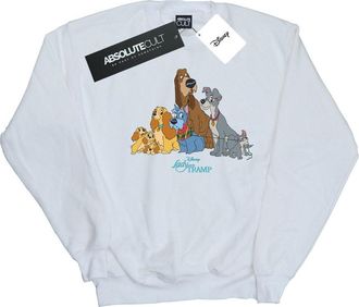 Disney Dames/Dames Lady And The Tramp Klassiek Groep Sweatshirt (Wit)