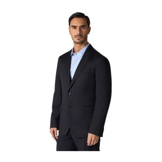 Brooks Brothers Jassen, Heren, Blauw, 3Xl, Wol, Virgin Wool Classic Blazer Drop 6 Volledig Gevoerd