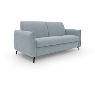 Divani.Store Divani.store - Scarlet Sof&aacute; Cama Convertible En Tejido Mixto De Algod&oacute;n Impermeable 215 Cm (mat.160x197) Azul Claro