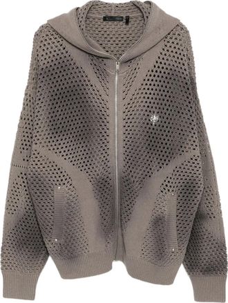 Five CM Cardigan con placca color argento - Grigio