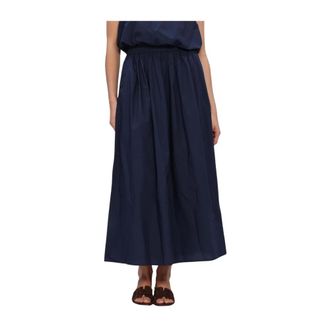 Lina Locchi Rokken, Dames, Blauw, L, Ll-Adele Maxi Rok