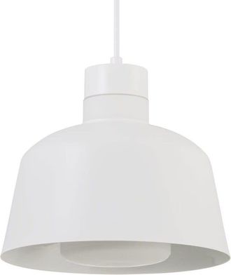 Nordlux Lámpara colgante nórdico con pantalla de metal blanco y esfera cristal