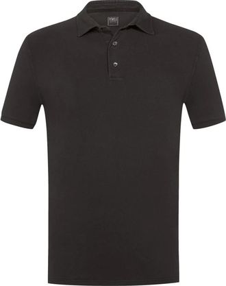 Fedeli Polo Shirt met Korte Mouwen - Heren - Polos - Grijs - L - Katoen - Tops