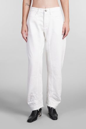 Jil Sander Jeans In White Cotton