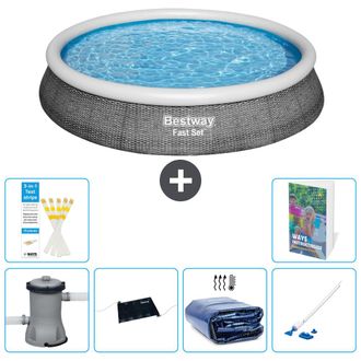 Bestway Piscina Bestway Fast Set Redonda - 396x84 Cm - 7-piezas S252
