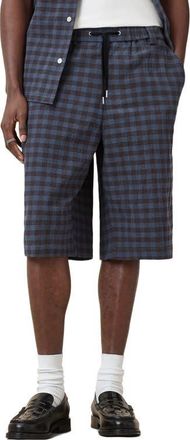 AllSaints Cooper Crepe Drawstring Shorts in Amalfi Blue at Nordstrom, Size Xx-Large