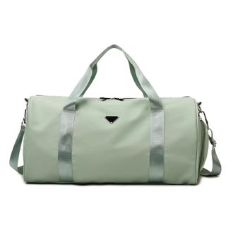 Generic Travel Fitn Bag Large Capaci Dry Wet Separation Yoga Training ort Trip Sport with Rod,Compatible For Men And Women(Green)