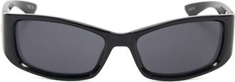 Le Specs Du Jour rectangle-frame sunglasses - Black
