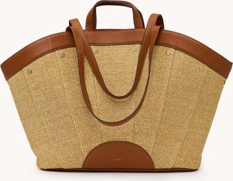 Hammitt Hammitt Shelley Tote Cocoa Raffia Gold