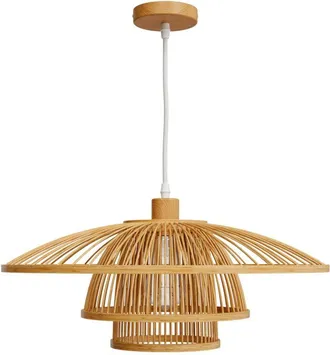 Rendez-Vous Déco Rendez-vous Déco - Lámpara de techo de bambú natural y metal D50 cm - Mirabel