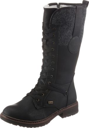 Rieker Schnürstiefel, Winterstiefel, Blockabsatz, Warmfutter, mit Tex-Ausstattung