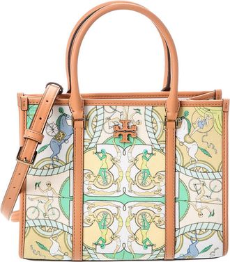 Tory Burch Blake Printed Canvas Small Tote