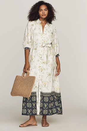 Maeve The Mona Linen Shirt Dress by Maeve