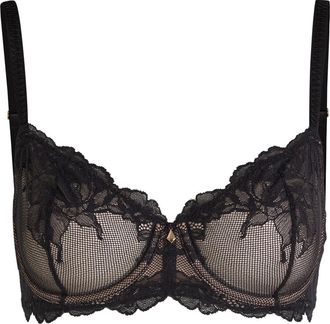 Wacoal Vivid Attraction Tulle Underwired bra - Black - 34DD