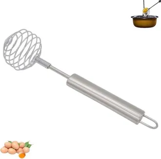 OEM Batidor De Huevos, Batidor De Resorte De Acero Inoxidable, Batidor De Bola, Plateado, Batidor Manual, Batidor Espiral De Acero Inoxidable