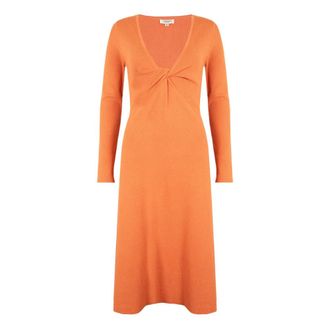 Jovonna London Samantha Knit Dress - Dames - Kleedjes - Oranje - S - Kleedjes