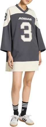 adidas Originals Hockey Jersey Dress in Utility Black at Nordstrom, Size X-Small