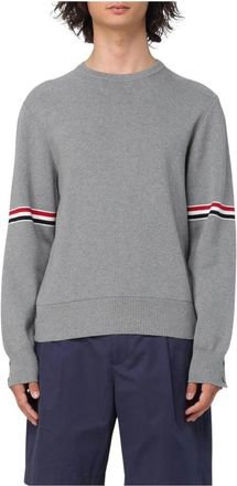 Thom Browne Heren, Truien, Grijs, Maat: 2XL
