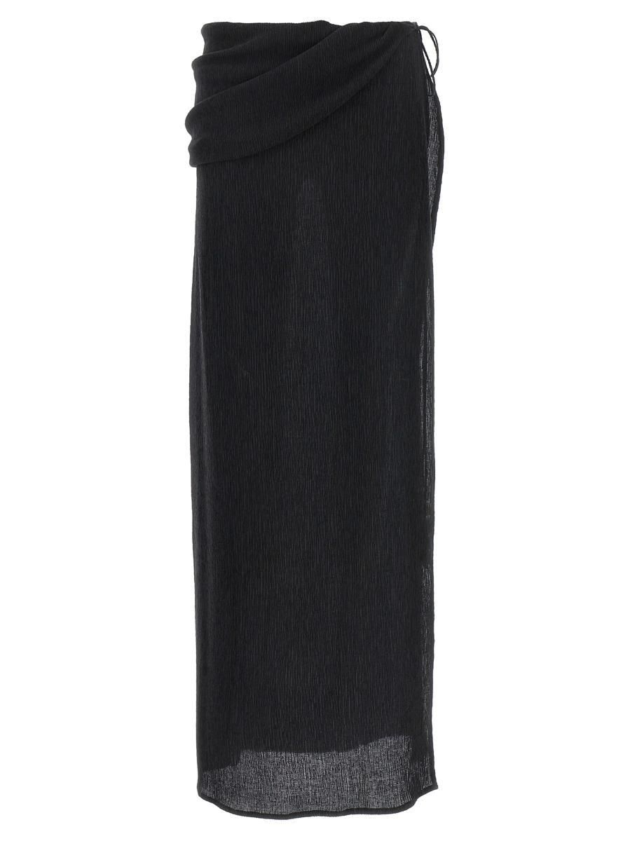 【関税込み】MAGDA BUTRYM HIP PLUNGE MAXI SKIRT Black Hip Plunge Maxi Skirt by Magda Butrym on Sale