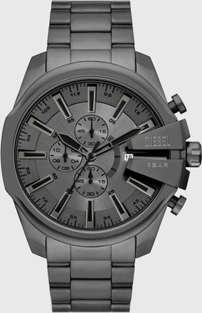 Diesel Diesel Mega Chief Slim Chronograph Gray Stainless Steel Watch - Timeframes - Man - Grey