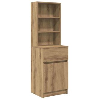 vidaXL Mesilla De Noche Artisan Oak 39x35x125 Cm Madera De Ingenier&iacute;a Vidaxl