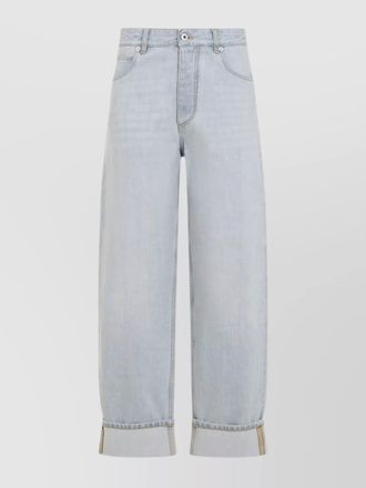 Bottega Veneta cotton jeans mid waist trousers