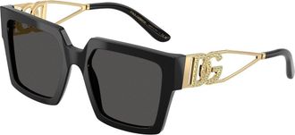 Dolce & Gabbana DG4446B 335587 Womens Sunglasses Black Size 53