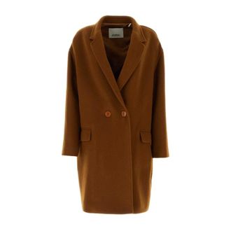 Isabel Marant Efegozi Coat - female - Isabel Marant - Single-Breasted Coats - Brown - S - Coats