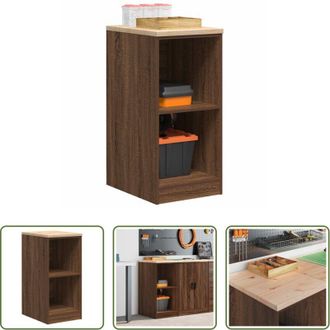 vidaXL Armadio da garage - Armadietto per Garage in Rovere Marrone 40x51x85 cm