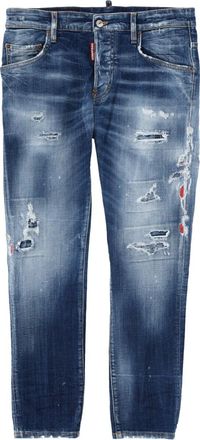 Dsquared2 Belvira Medium Blue Distressed Jeans