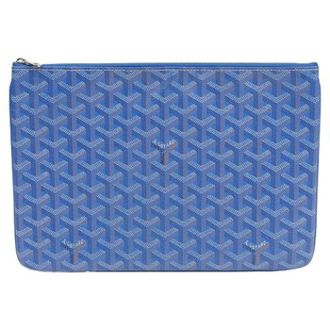 Goyard Pre-owned Clutches, female, Blue, Size: ONE SIZE Pre-owned Sena MM Clutch
