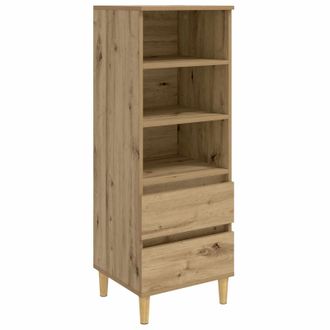vidaXL Aparador Alto Roble Artisan 40 X 36 X 110 Cm Vidaxl