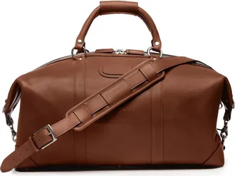 Korchmar Twain 22 Leather Weekender in Brown at Nordstrom